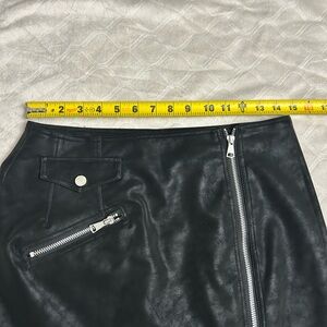 Joe Fresh Black Mini Skirt with Zipper Details